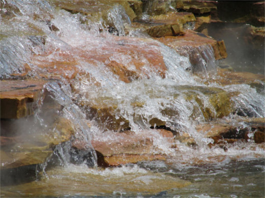 waterfall energizing water naturally